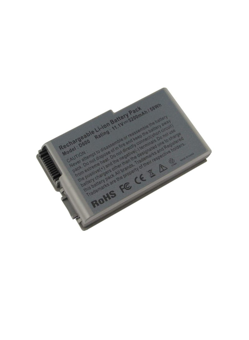 Terabyte REPLACEMENT D600 C1295 6Y270 3R305 6Y270 3R305 312-0068 BAT1194 315-0084 OX217 1X793 310-4482 310-5195 312-0191 Battery Compatible for Dell D505 D610 D520 D500 D510 D530 600M(11.1V 5200mAh) - Image 1