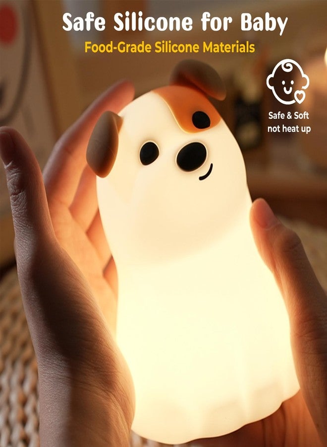 AVEKI Puppy Night Light for Kids, Cute Dog Lamp Dog Lover Gifts for Women & Kid, Dimmable Silicone Animal Night Light for Baby Nursery, Rechargeable Touch Desk Lamp Table Lamp, Kawaii Room Decor - Image 5