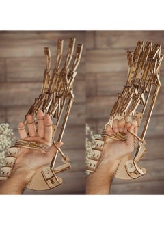 Wood Trick Wood Trick Wooden Robot Hand 3D Wooden Puzzle - Robotic Hand Wood Model Kit to Build  - Image 5