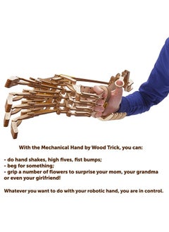 Wood Trick Wood Trick Wooden Robot Hand 3D Wooden Puzzle - Robotic Hand Wood Model Kit to Build  - Image 4