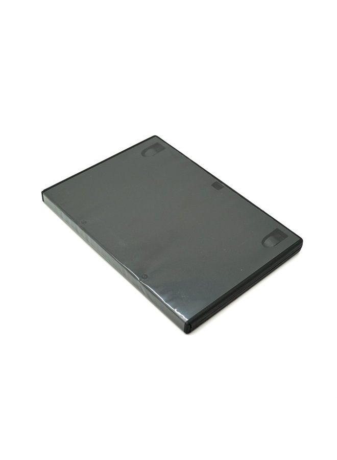 maxtek Standard 14mm Black Single Disc DVD Cases with Outer Clear Sleeve (25 Pack) - Image 3