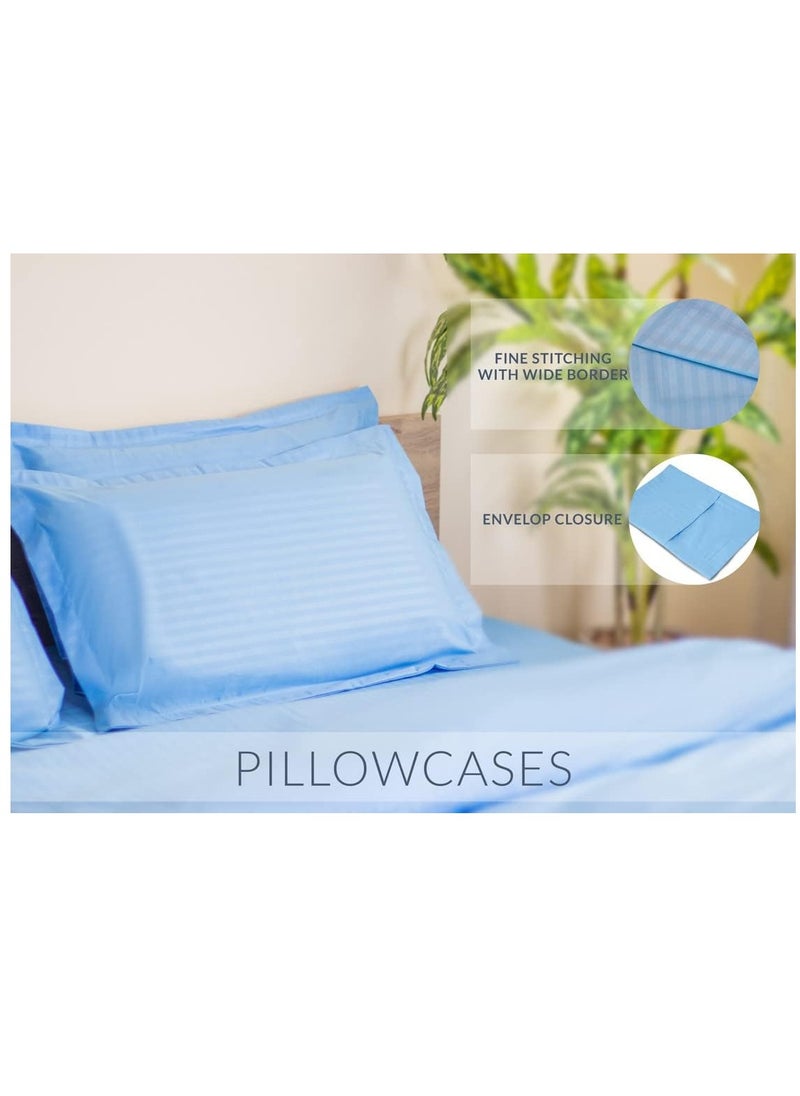 Generic Umeema Super Soft Cotton Striped Duvet Cover Set - 6 Pieces, King Size (220 x 240cm)  - Image 2