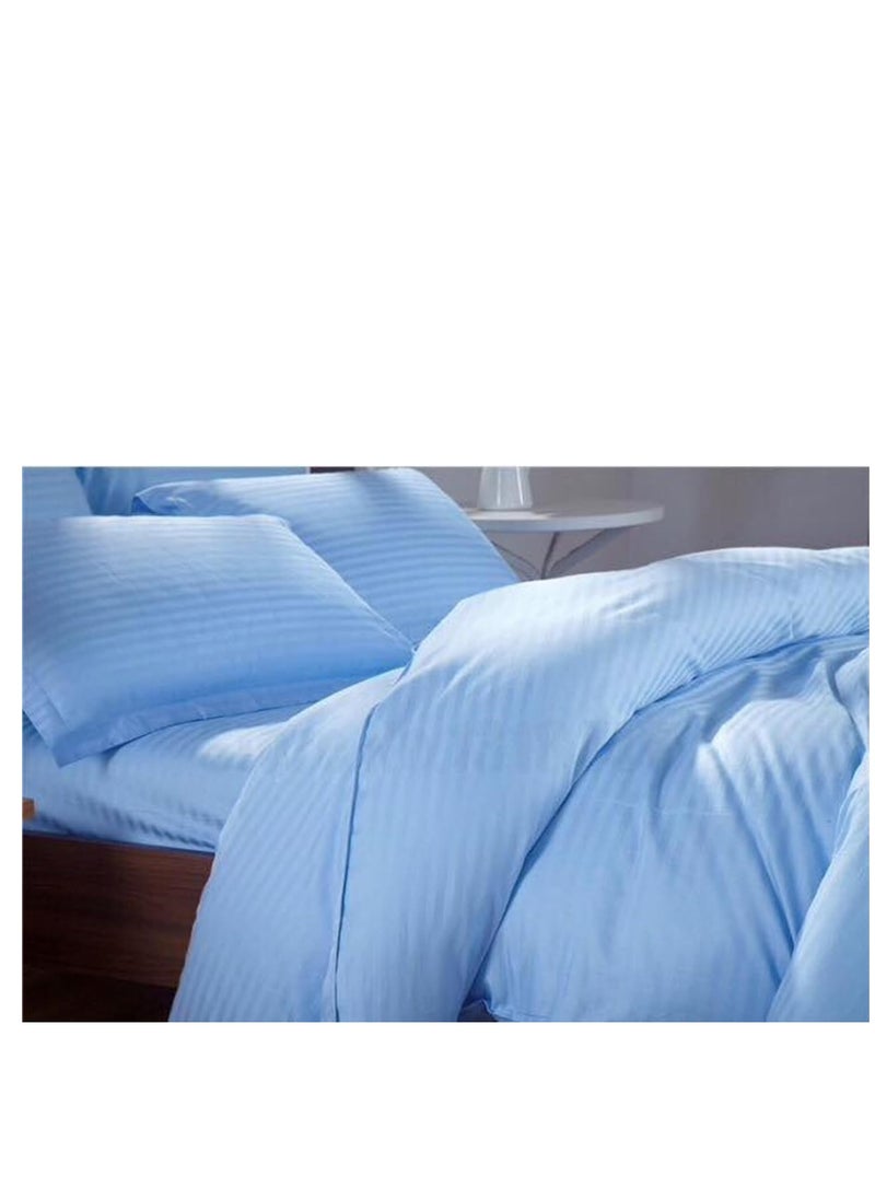 Generic Umeema Super Soft Cotton Striped Duvet Cover Set - 6 Pieces, King Size (220 x 240cm)  - Image 4