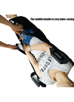 Generic Medical Folding Soft Stretcher, Portable Transport stretcher,Emergency Rescue Soft Stretcher Middle Thick Cotton, for Hospital,Home,Sports Black 108x67cm  - Image 5