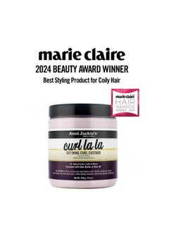 Aunt Jackie's Aunt Jackie's Curl La La, Lightweight Curl Defining Custard, Enriched with Shea Butter & Olive Oil, Basic, 15 Ounce  - Image 2