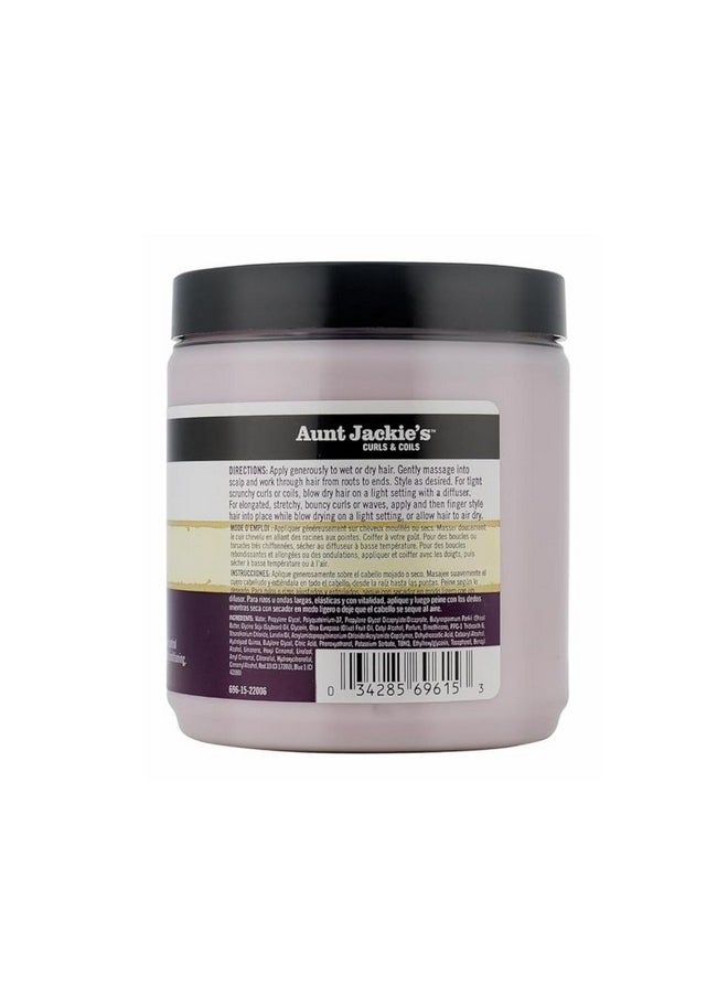 Aunt Jackie's - Aunt Jackie's Curl La La, Lightweight Curl Defining Custard, Enriched with Shea Butter & Olive Oil, Basic, 15 Ounce - Image 1