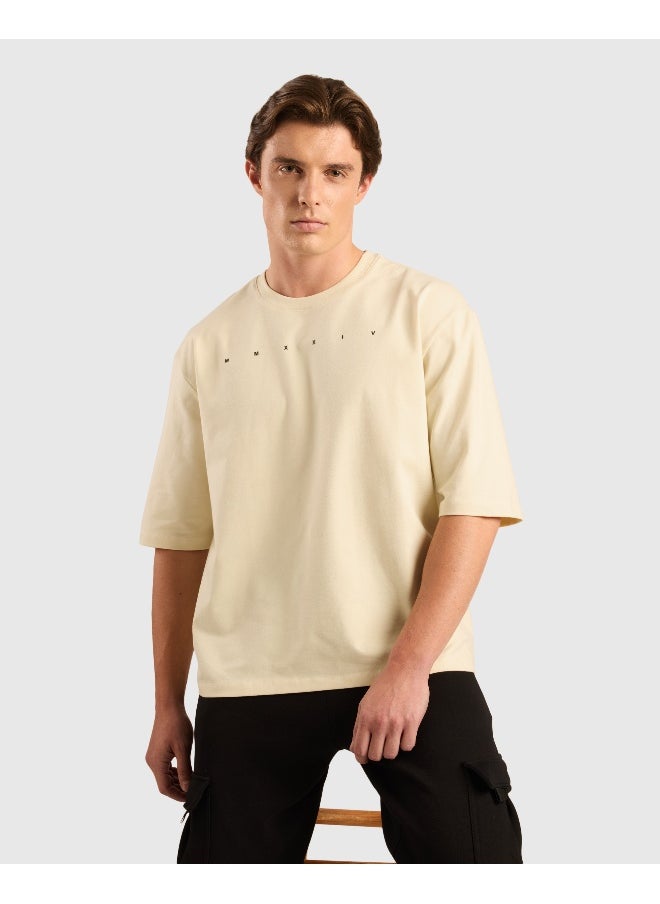 Musclemind Men's Oversized Drop Shoulder Graphic Printed T-Shirt with Long-Lasting Colour, Super Soft Anti-Pill Shape Retention Fabric Offers Quick Drying Tech, for All Day Comfort  - Image 1