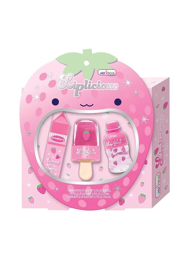 Hot Focus Strawberry Liplicious Set  - Image 3
