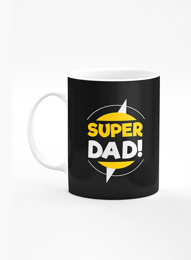 ستايلايزد كوب قهوة مطبوع مصمم بمقبض شديد التحمل 11 أونصة أكواب هدايا شخصية من السيراميك [آمن للاستخدام في الميكروويف ومقاوم للغسل في غسالة الصحون] - طباعة رخامية أسود - Image 1