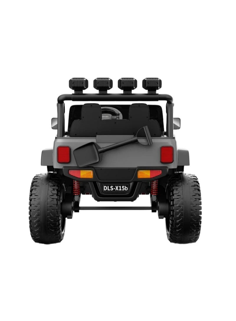 Jeep Electric Ride On Jeep 4X4 24V M4 Grey - Image 2