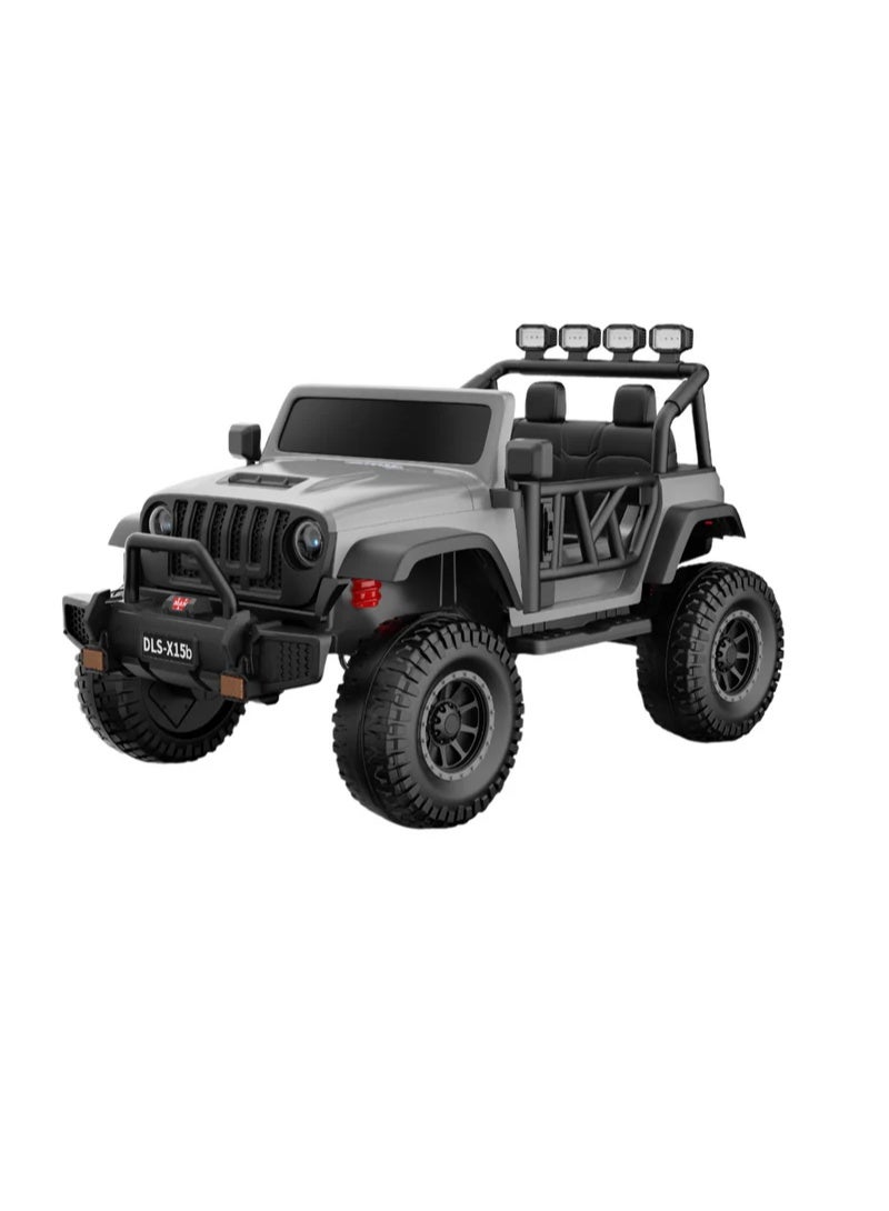 Jeep Electric Ride On Jeep 4X4 24V M4 Grey - Image 1