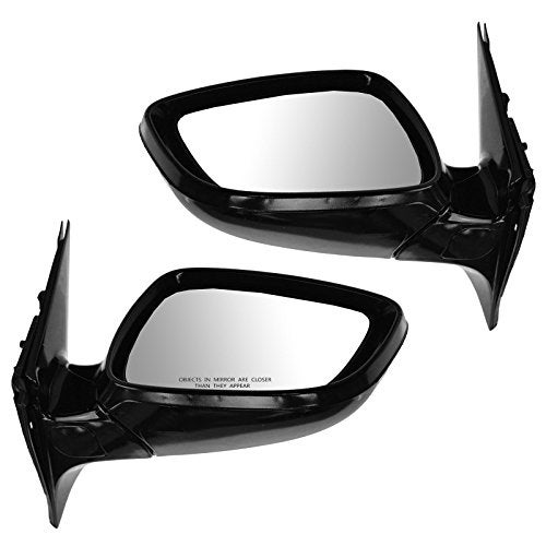 TRQ مجموعة مرايا السائق والراكب مع تسخين بدون هيكل إشارة انعطاف مع هيكل ملمس متوافق مع 2012-2013 هيونداي فيلوستر HY1320185 HY1321185 HY1321217 - Image 4