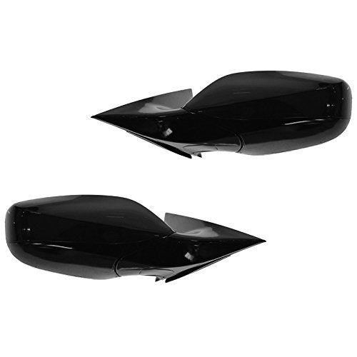 TRQ مجموعة مرايا السائق والراكب مع تسخين بدون هيكل إشارة انعطاف مع هيكل ملمس متوافق مع 2012-2013 هيونداي فيلوستر HY1320185 HY1321185 HY1321217 - Image 2