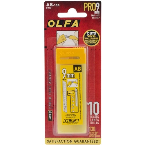 OLFA 5010 AB-10B 9mm Snap-Off Silver Blade, 10-Pack - Image 5