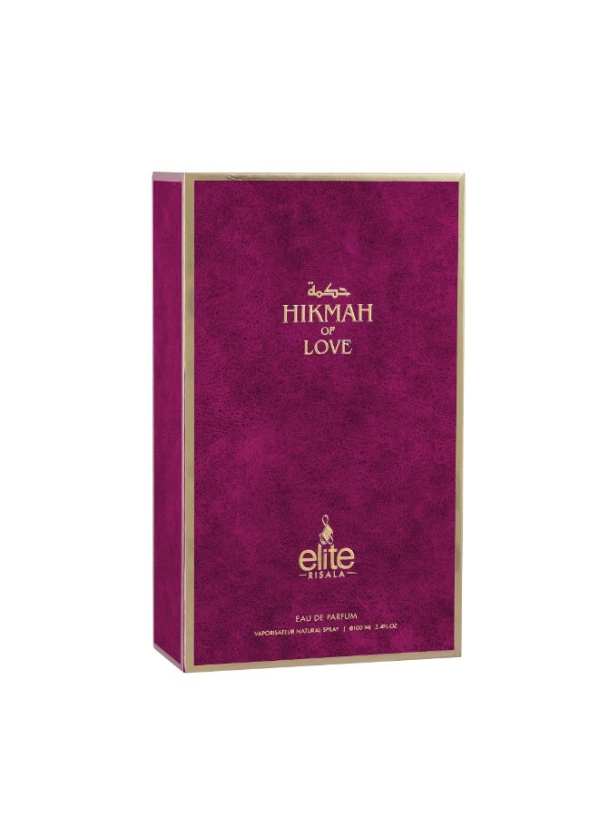 Risala Elite Hikmah Of Love Eau De Parfum For Woman 100ml, Perfume For Women, Long Lasting Luxury Premium Fragrance For Her, Oriental Floral Scent With White Flowers, Turkish Rose, And Vanilla - Image 2