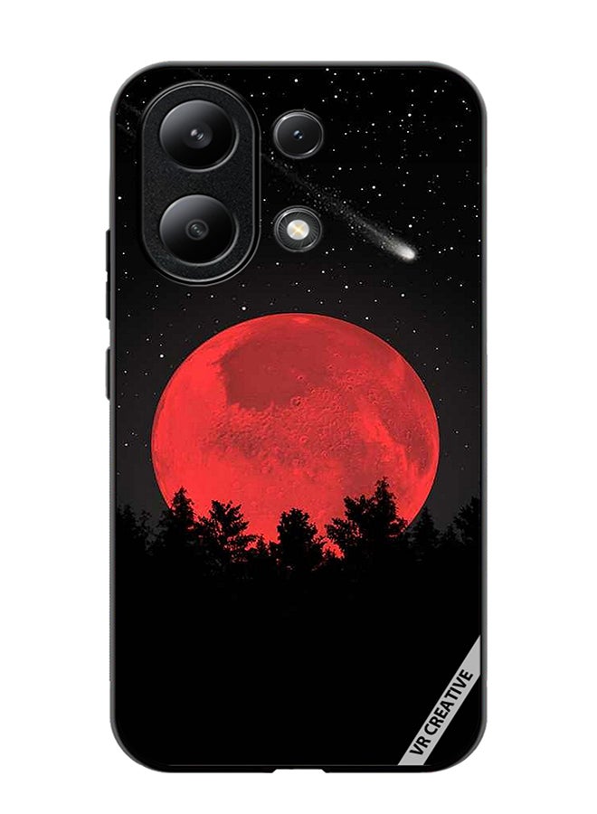 VR CREATIVE Protective Case Cover For Xiaomi Redmi Note 13 4G Bloody Moon Design Multicolour - Image 1
