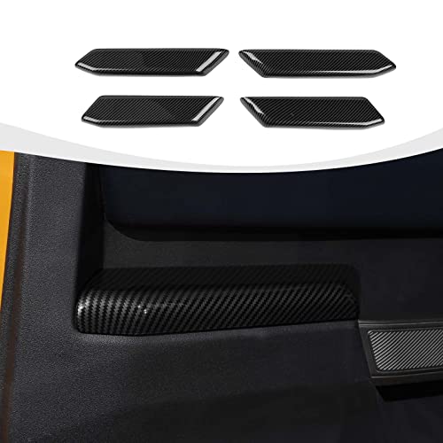 RAZPOY for Bronco Door Inner Handle Panel Cover Compatible with 20212026 Ford Bronco Carbon Fiber Interior Accessories 4Door - Image 1