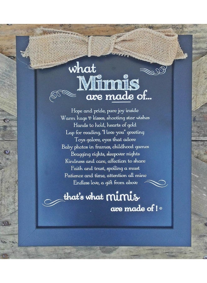 The Grandparent Gift Co. Framed Chalkboard Artwork for Mimi - Perfect Keepsake For Mimi/Grandma - Image 3