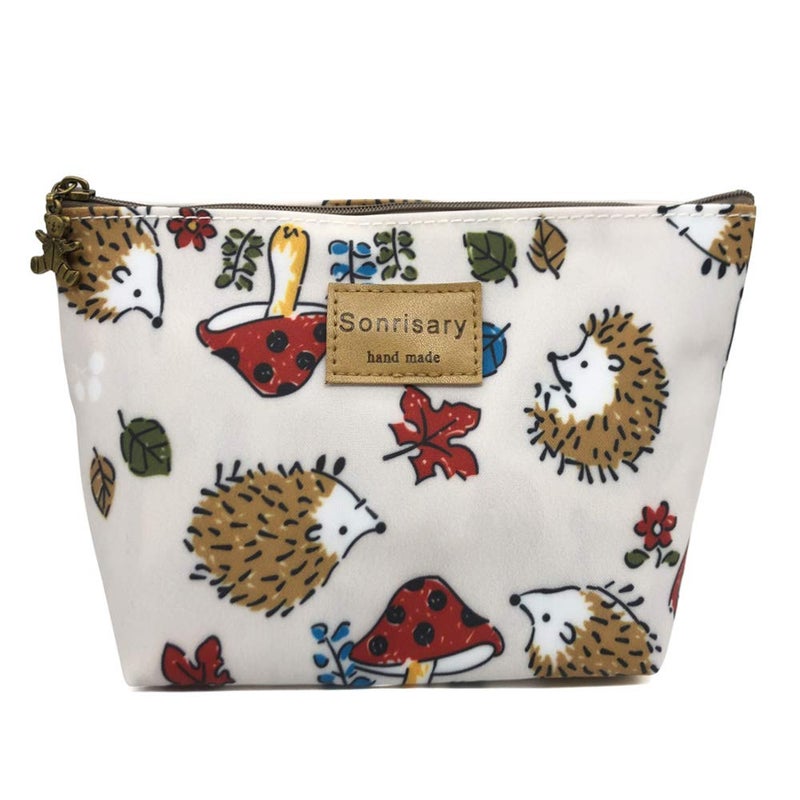 Hunger Hedgehog Print MakeUp Cosmetic Bag Carry Case 14 Patterns P1141702