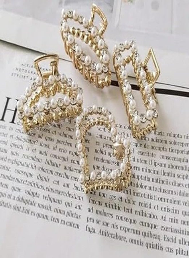 MYSELF PEARL AND DIAMOND HAIR CLAW 4PCS SET - Image 3