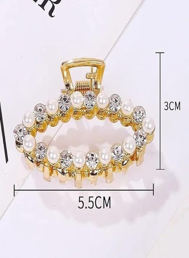 MYSELF PEARL AND DIAMOND HAIR CLAW 4PCS SET - Image 2
