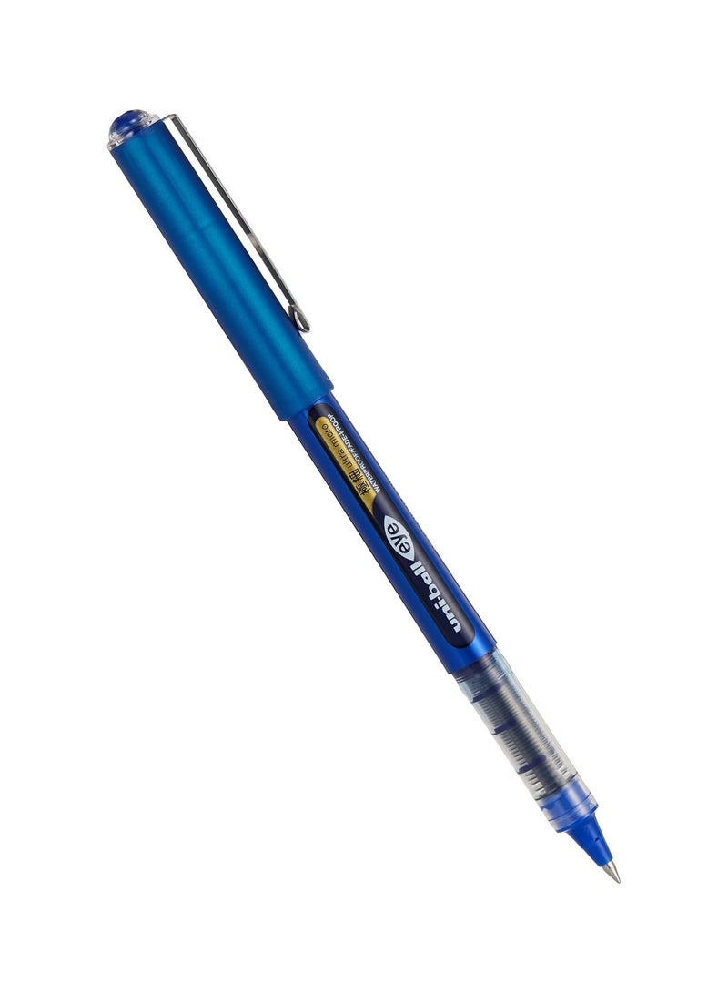 Uniball 8-Piece Eye Ultra Micro Rollerball Pen 0.38mm Tip Blue Ink  - Image 2