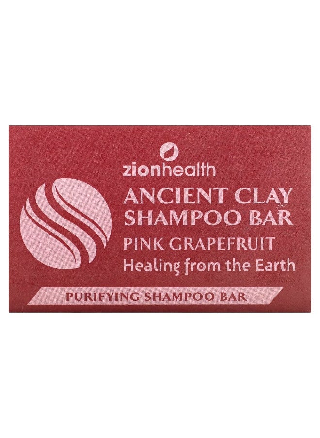 Zion Health Zion Health, Ancient Clay Shampoo Bar, Pink Grapefruit, 6 oz (70 g)  - Image 1