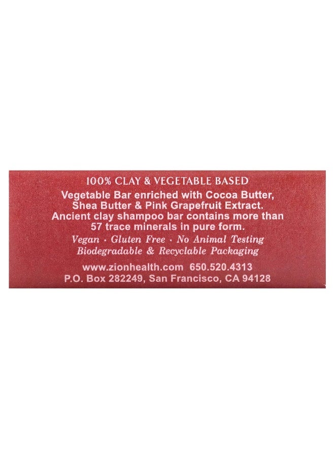 Zion Health Zion Health, Ancient Clay Shampoo Bar, Pink Grapefruit, 6 oz (70 g)  - Image 3