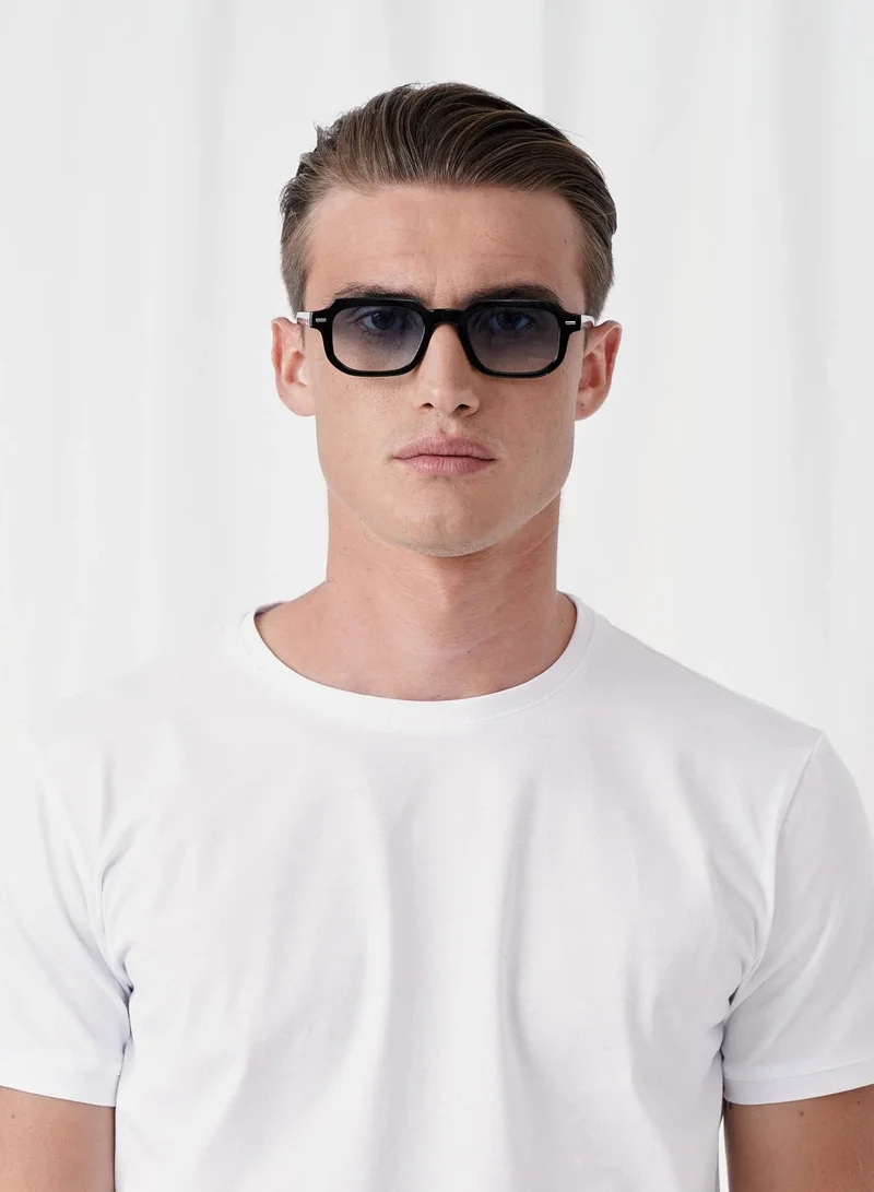 Explicit Poets Explicit Poets Unisex EDDIE Black - Gradient Blue Stylish Sunglasses, 48EP2