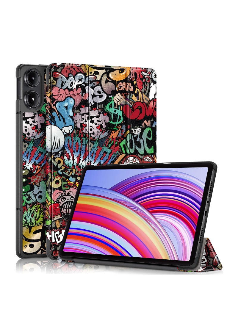 Fankalo - Tablet Case for Xiaomi Redmi Pad Pro/ Xiaomi Poco Pad 12.1 inch Ultra-Thin PU-Leather Hard Shell Cover - Image 1