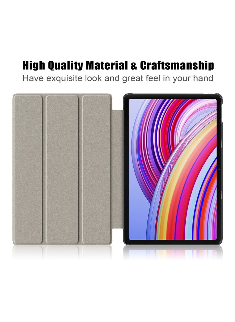 Fankalo - Tablet Case for Xiaomi Redmi Pad Pro/ Xiaomi Poco Pad 12.1 inch Ultra-Thin PU-Leather Hard Shell Cover - Image 1