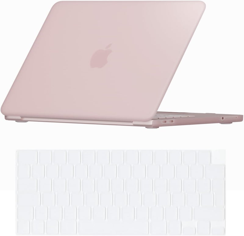 Se7enline Compatible with MacBook Neo 13 inch Case 2026 Model A3404, Hard Shell & Washable Keyboard Cover, Anti-Scratch Anti-Drop Slim Fit Protective for Daily Use Travel,Blush Pink - Image 1