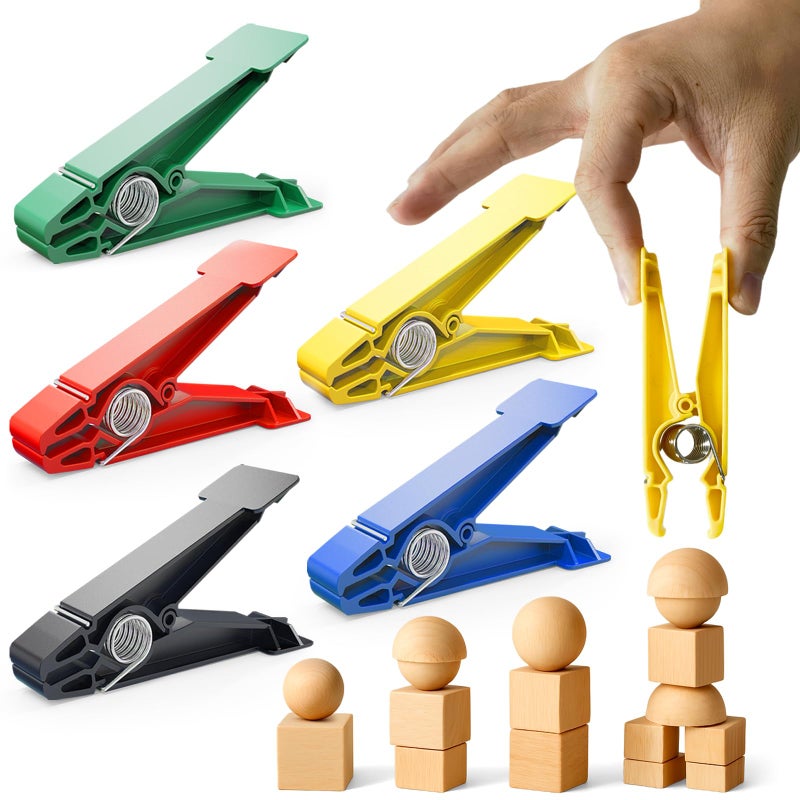 FitBeast Finger Exerciser Set â€“ 5 Resistance Clips for Hand Therapy, Grip Strength & Dexterity â€“ Ideal Finger Strengthener for Rehab, Stroke Recovery, Arthritis, Seniors & Athletes - Image 1