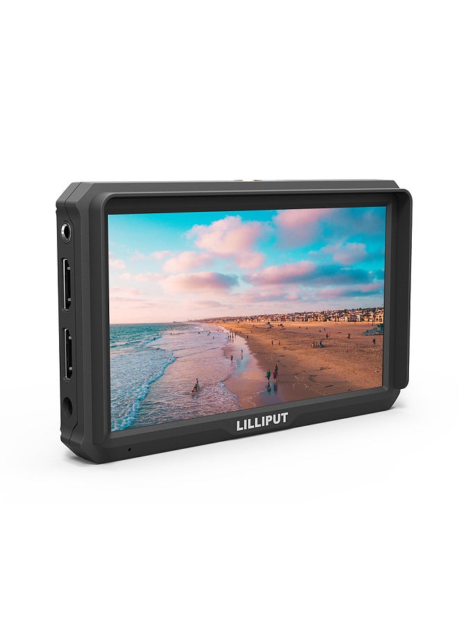 Lilliput - LILLIPUT A5 5 Inch IPS Camera-Top Broadcast Monitor for 4K Full HD Camcorder & DSLR with 1920x1080 High Resolution 1000:1 Contrast Application for Taking Photos & Making Movies - Image 1