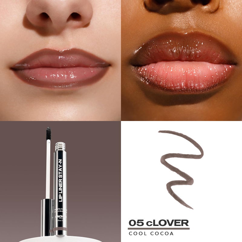 Sacheu Lip Liner STAY-N Peel Off Lip Stain â€” Long Lasting Matte Lip Tattoo Transfer Proof Lipstain Infused with Hyaluronic Acid & Vitamin E for All Skin Types â€” Vegan & Cruelty-Free, cLOVER - Image 2