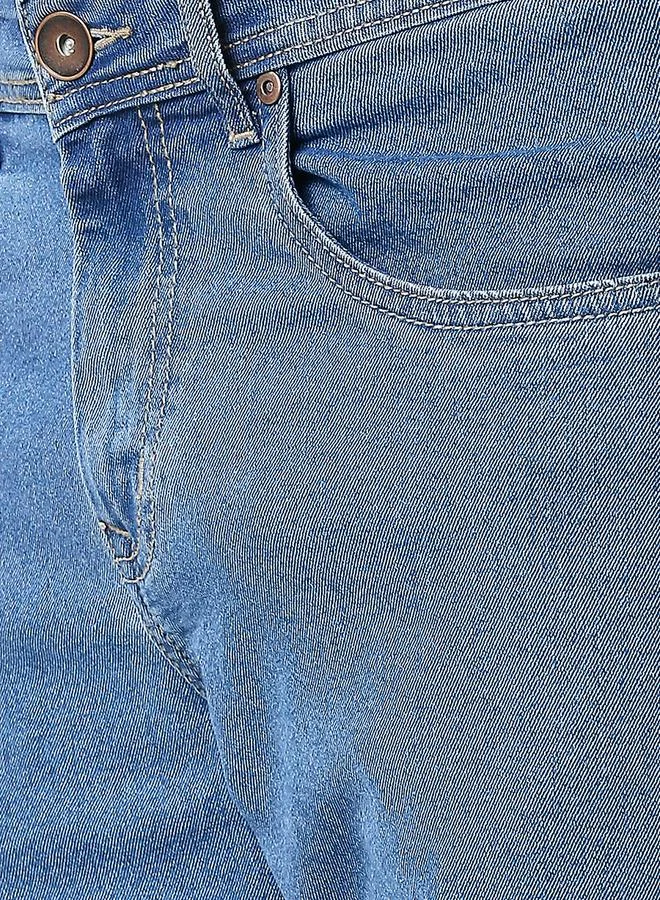 HIGH STAR HIGH STAR Men Blue Mid Rise Washed Light Fade Relaxed Fit Jeans