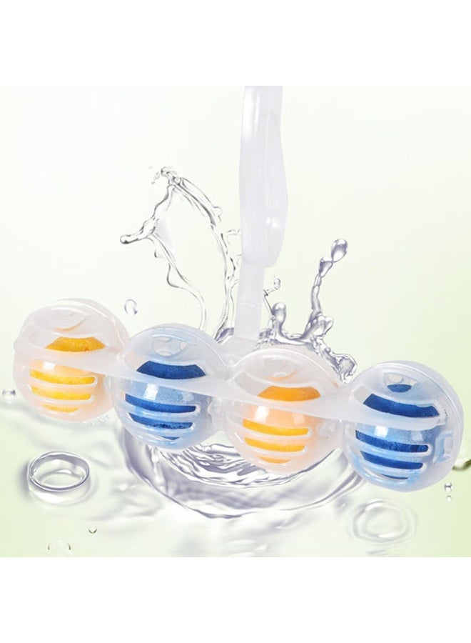 Hope Toilet Bowl Cleaner 5-in-1 Rim Hanger, Solid Deodorant Cleaner and Air Freshener for Bathroom Toilets, Lemon Scented Toilet Cleaner for Freshness and Everyday Toilet Care, Easy Hanging Design - Image 4