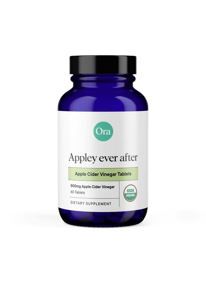Ora Organic Apple Cider Vinegar Pills - ACV Metabolism Booster, Detox Cleanse, Weight Management - Organic Apple Flavor, 1 Month Supply, 60 Vegan Tablets - Image 1