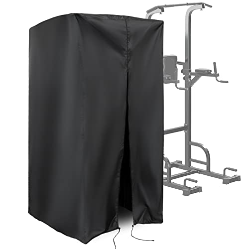 Guisong Protective Cover for Pull Up Bar Station, Waterproof& Dustproof Cover for Power Tower/Pull Up Dip Station-Indoor or Outdoor - 42"L x 40"W x 64"H - Image 1