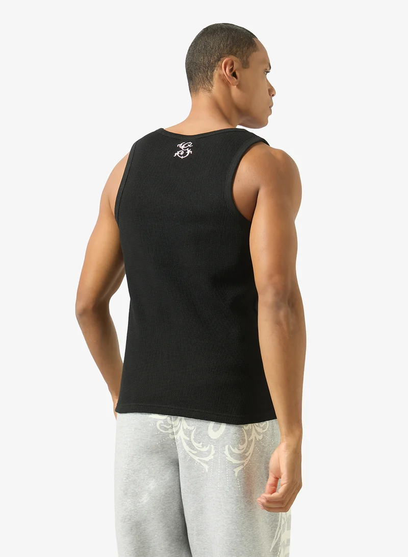 Grimey Chief Watcher Waffle Fitted Tank Top