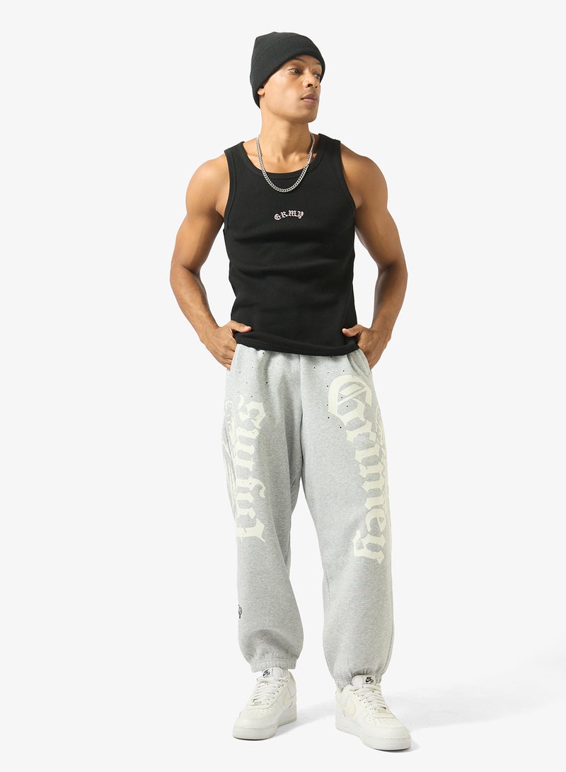Grimey Chief Watcher Waffle Fitted Tank Top - Image 4