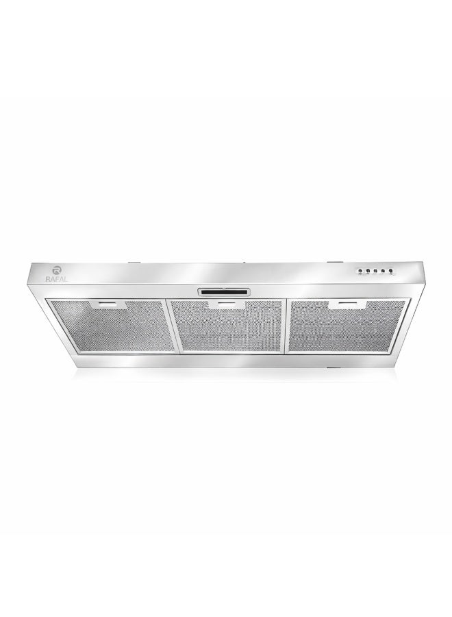 Rafal Flat Extractor Hood 90cm Silver