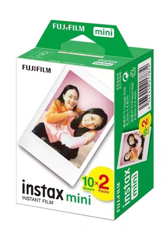 FUJIFILM 20-Piece Instax Mini Photo Paper, Fujifilm Instax Mini Film, Compatible with Instax Mini - Image 1