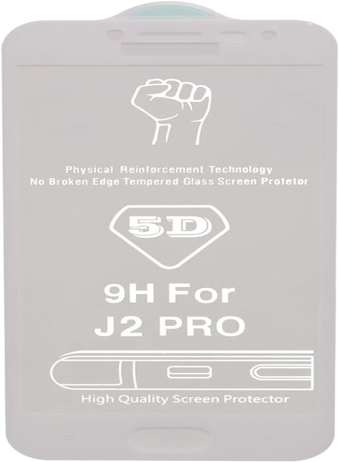 OR 6D Screen Protectors for Samsung Galaxy J2 Pro 2018, White