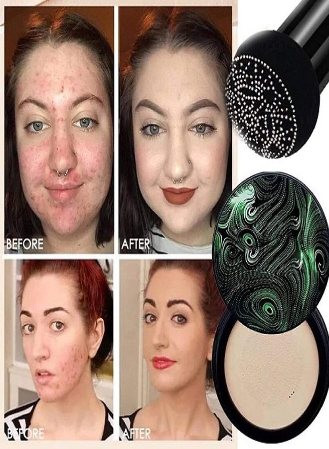 SUNISA Sunisa Mushroom Air Cushion BB Cream Moisturising Concealer Foundation Makeup Base Primer CC Cream - Image 4