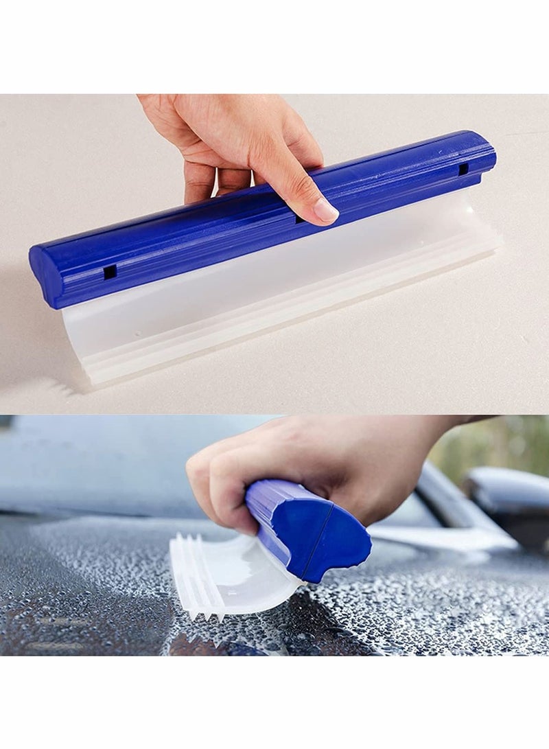 Excefore شفرة ماء السيارة من السيليكون الناعم لإزالة الماء من السيارة خالية من الخدوش ماكينة تنظيف ثلاثية الطبقات لملحقات تنظيف السيارة 30 سم - Image 4