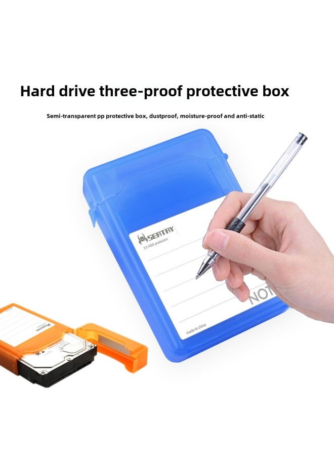 Seatay Shuolitai HD302 Mobile Hard Disk Box/protective Box/pp Box Hard Disk Holder/hard Disk Box Storage Bag-Color:Green Translucent  - Image 4