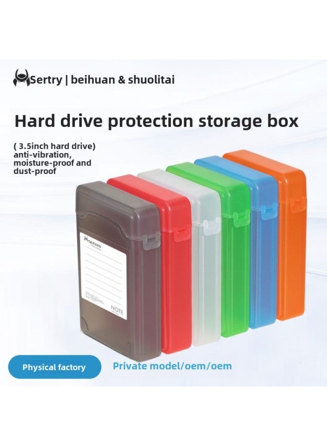 Seatay Shuolitai HD302 Mobile Hard Disk Box/protective Box/pp Box Hard Disk Holder/hard Disk Box Storage Bag-Color:Green Translucent  - Image 2