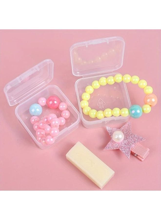 12 Colors 12pcs Mini Plastic Storage Box Transparent Jewelry Container Portable Case - Image 3