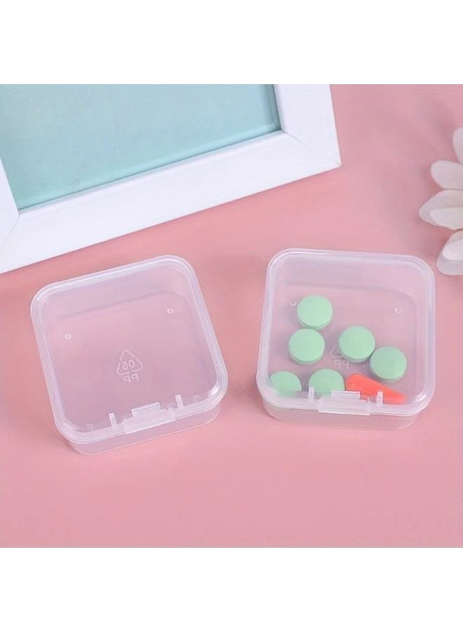12 Colors 12pcs Mini Plastic Storage Box Transparent Jewelry Container Portable Case - Image 5